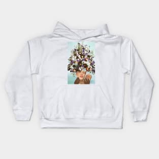 Floral Fashions III Kids Hoodie